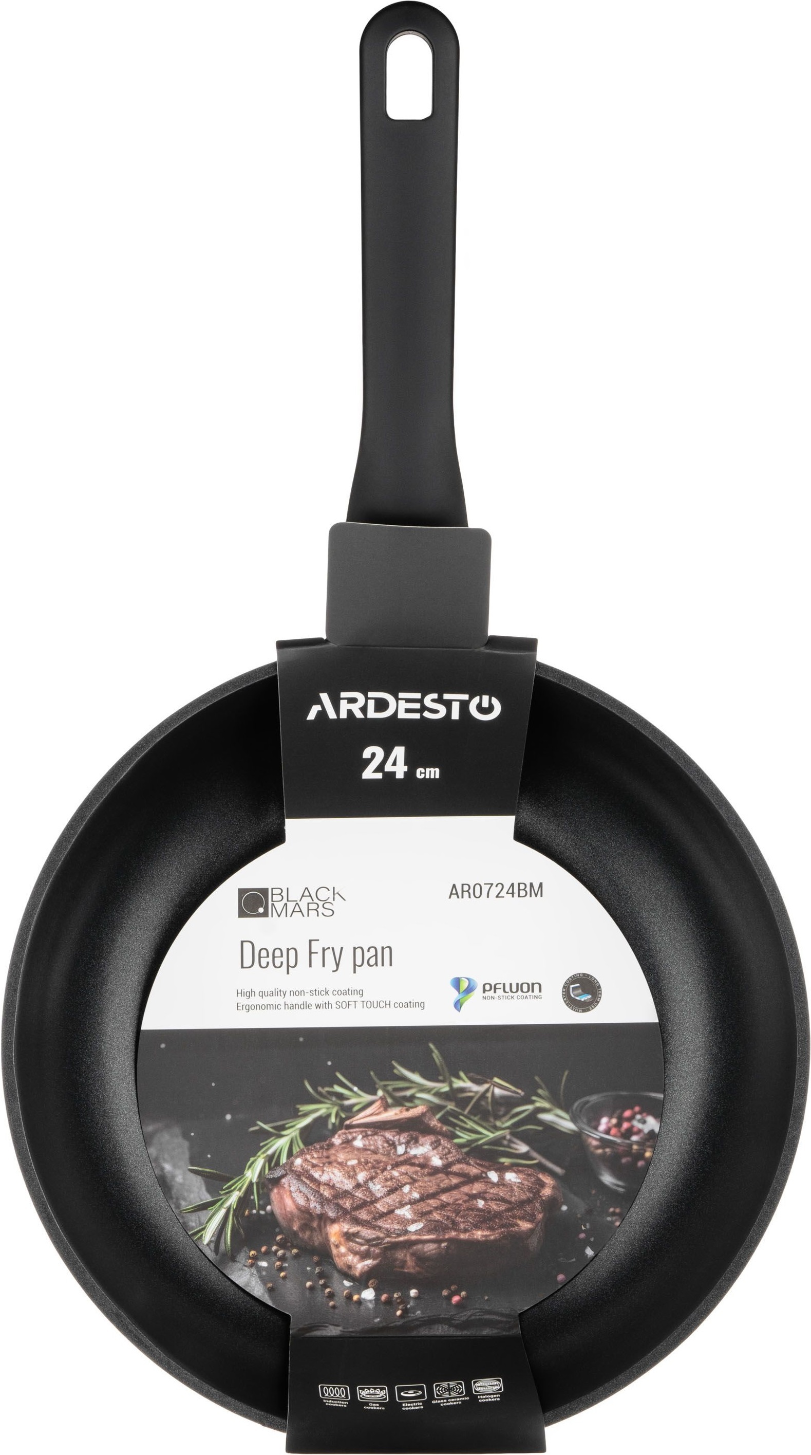Сковорода ARDESTO Black Mars 24см (AR0724BM) фото 