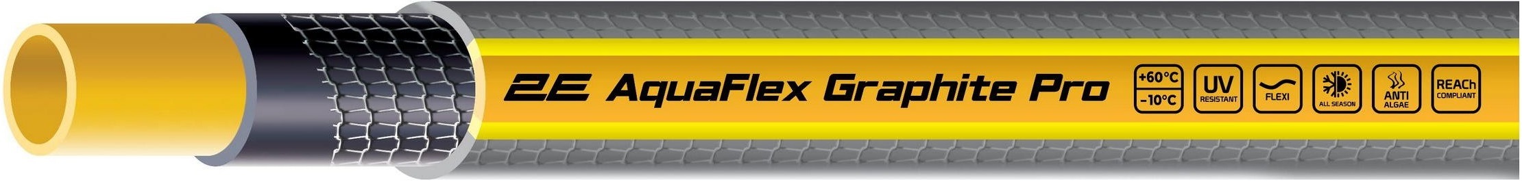 Шланг садовий 2Е AquaFlex Graphite Pro 3/4" 30м (2E-GHE34GEP30)фото