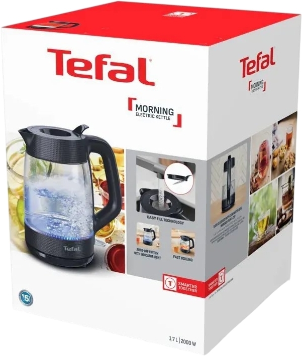 Электрочайник Tefal Morning Glass Kettle KO2G08E0 фото 
