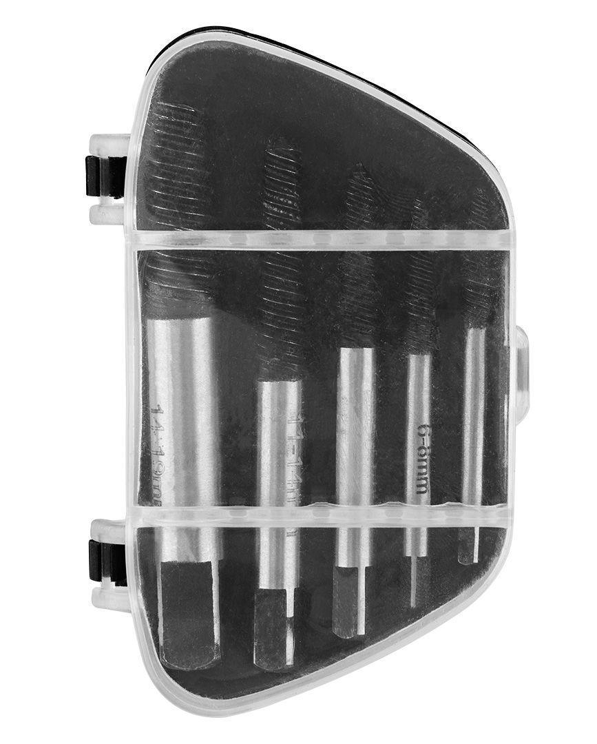 Набір екстракторів для зламаних гвинтів GRAPHITE для гвинтів 3-19мм, 5шт (54T428)фото