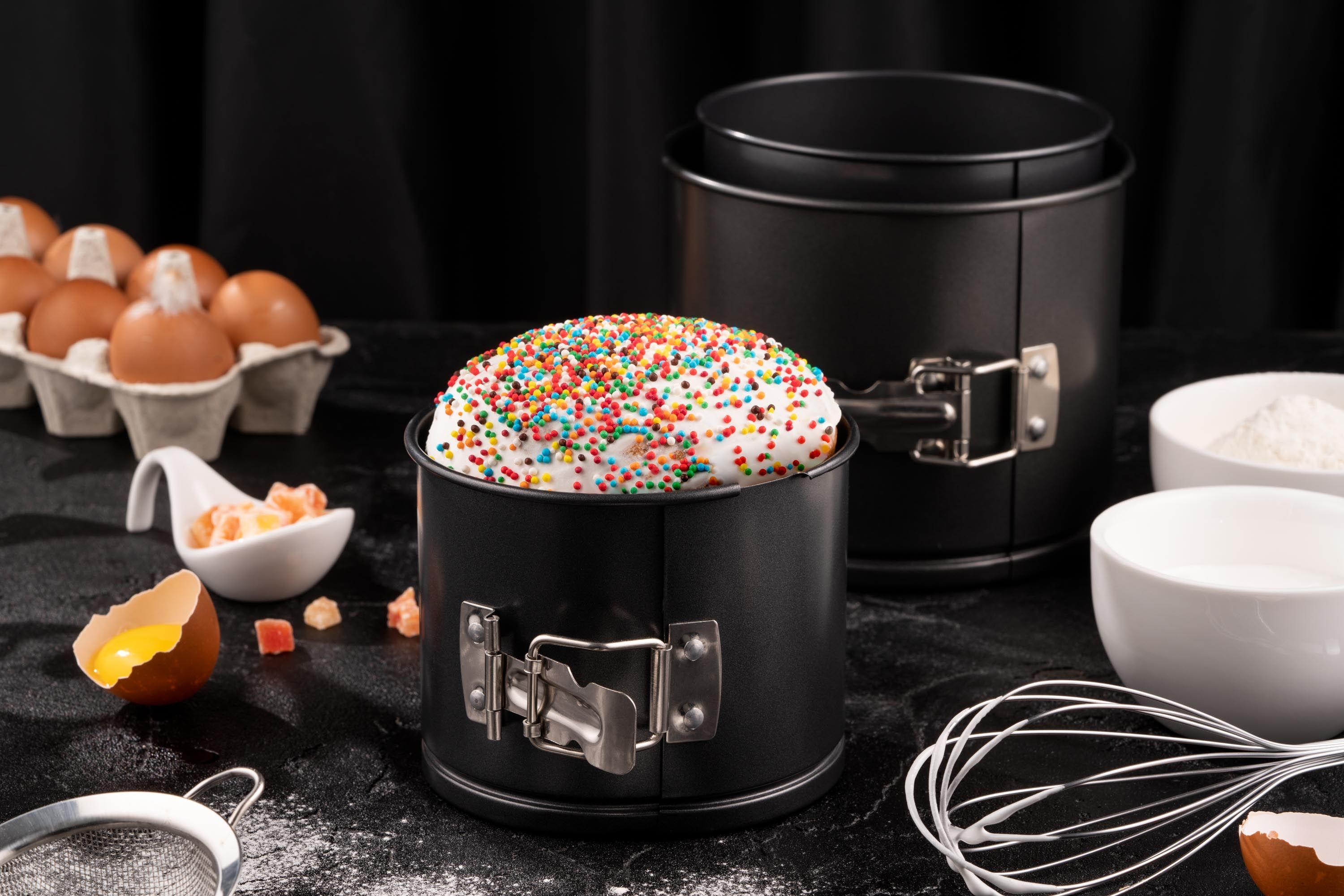 Набір форм для випікання паски/кексу ARDESTO Gemini кругла 14*12 см, 14*12 см (AR2506G_AR2506G)фото