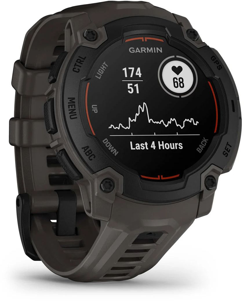 Смарт-часы Garmin Instinct E 45 mm Black Bezel with Charcoal Band (010-02933-00) фото 