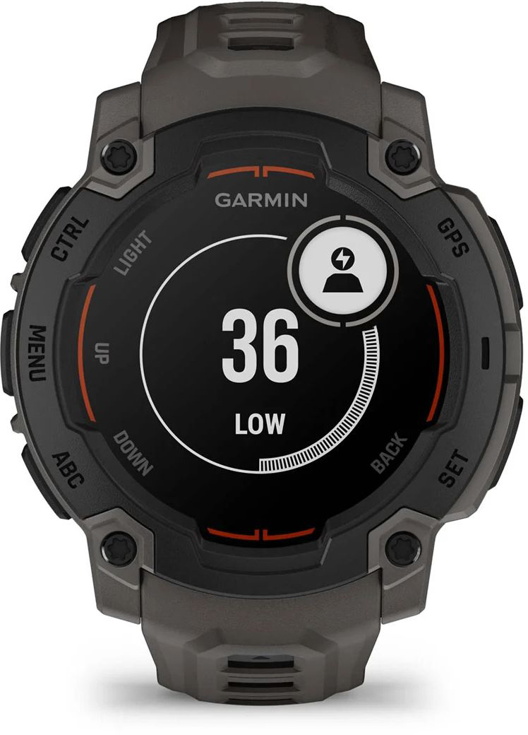 Смарт-часы Garmin Instinct E 45 mm Black Bezel with Charcoal Band (010-02933-00) фото 