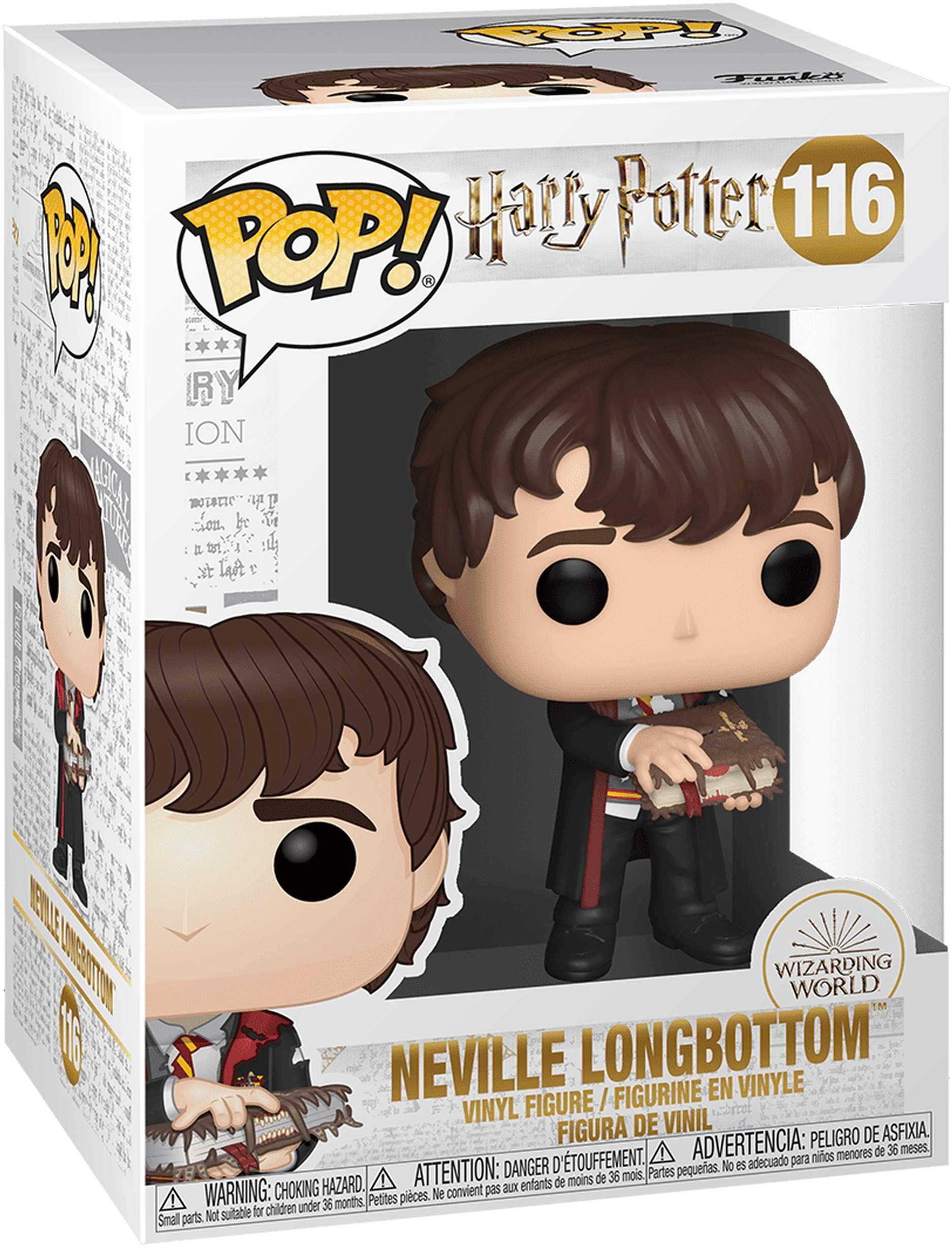 Фигурка Funko POP Movies: Harry Potter - Neville w/Monster Book (889698480680) фото2