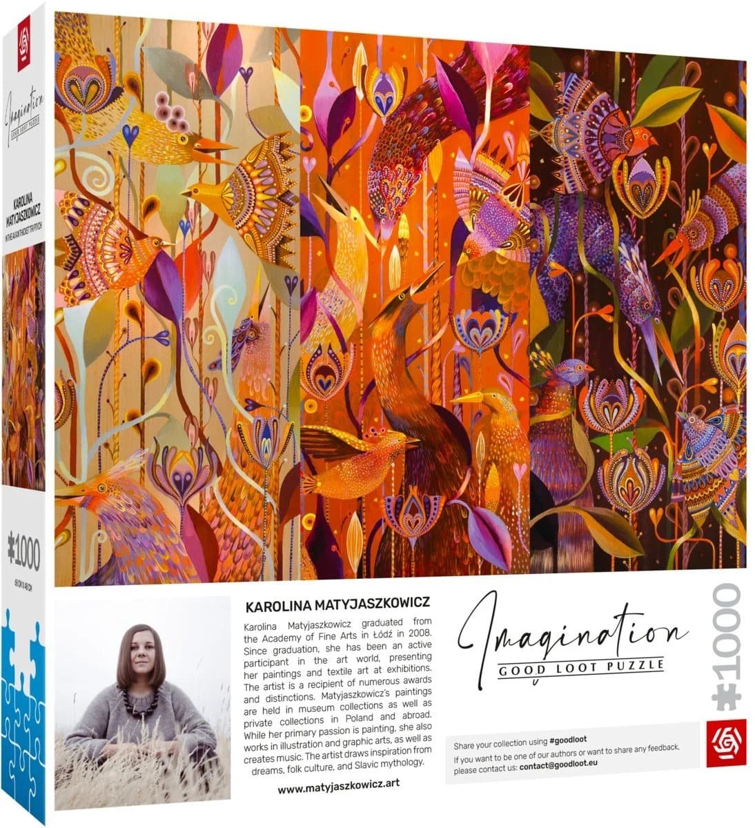 Пазл GoodLoot Imagination: Karolina Matyjaszkowicz In the Avian Thicket Triptych (5908305250890) фото 