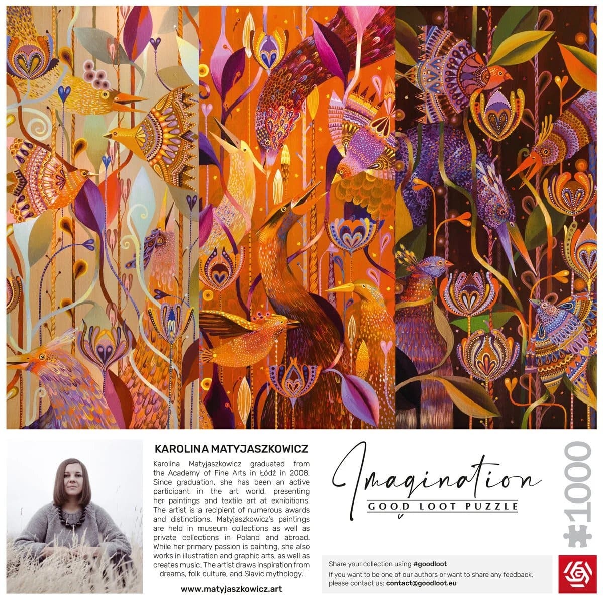 Пазл GoodLoot Imagination: Karolina Matyjaszkowicz In the Avian Thicket Triptych (5908305250890) фото 