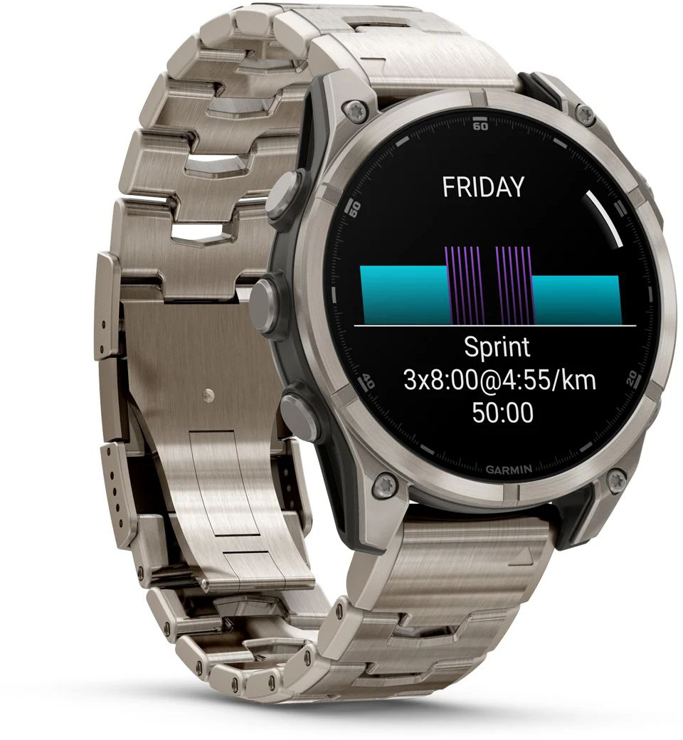 Смарт-часы Garmin Fenix 8 47mm AMOLED Ti/Bare/Graphite (010-02904-40) фото 