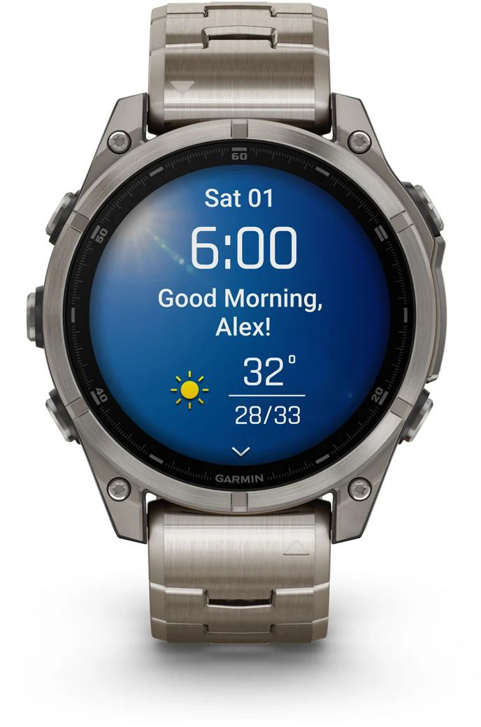 Смарт-часы Garmin Fenix 8 47mm AMOLED Ti/Bare/Graphite (010-02904-40) фото 