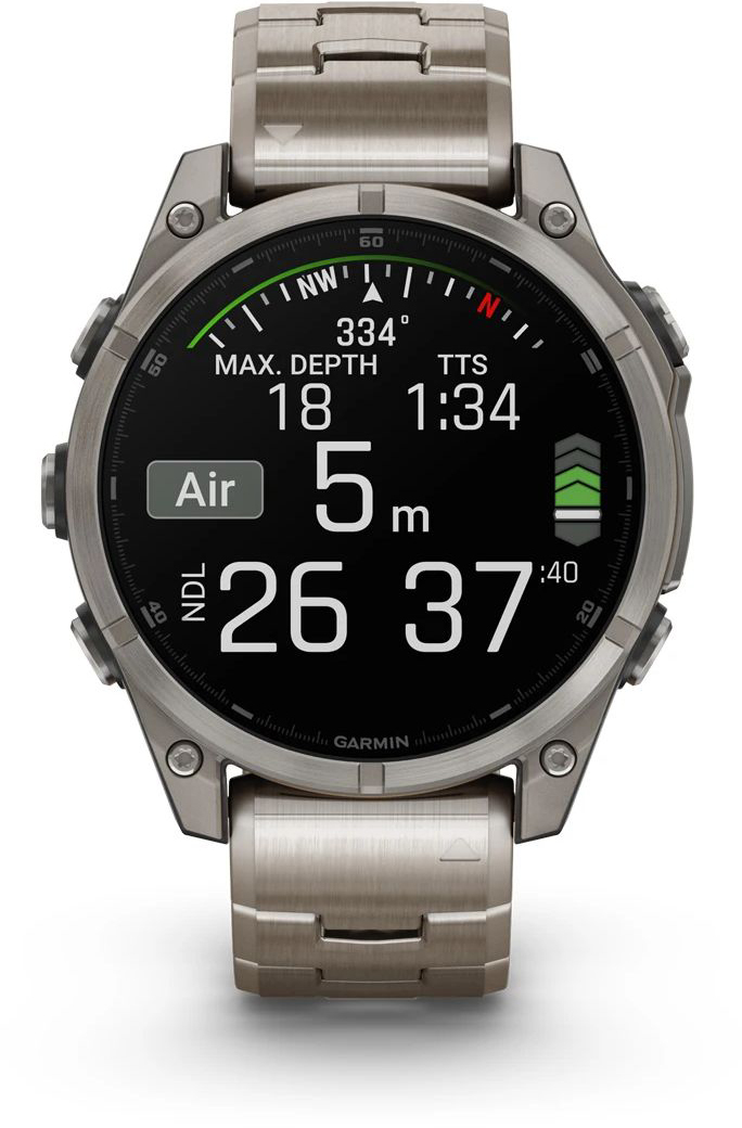 Смарт-часы Garmin Fenix 8 47mm AMOLED Ti/Bare/Graphite (010-02904-40) фото 