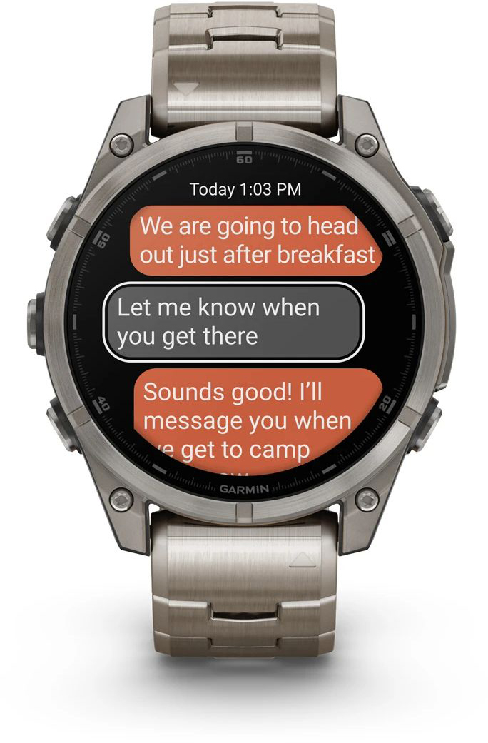 Смарт-часы Garmin Fenix 8 47mm AMOLED Ti/Bare/Graphite (010-02904-40) фото 