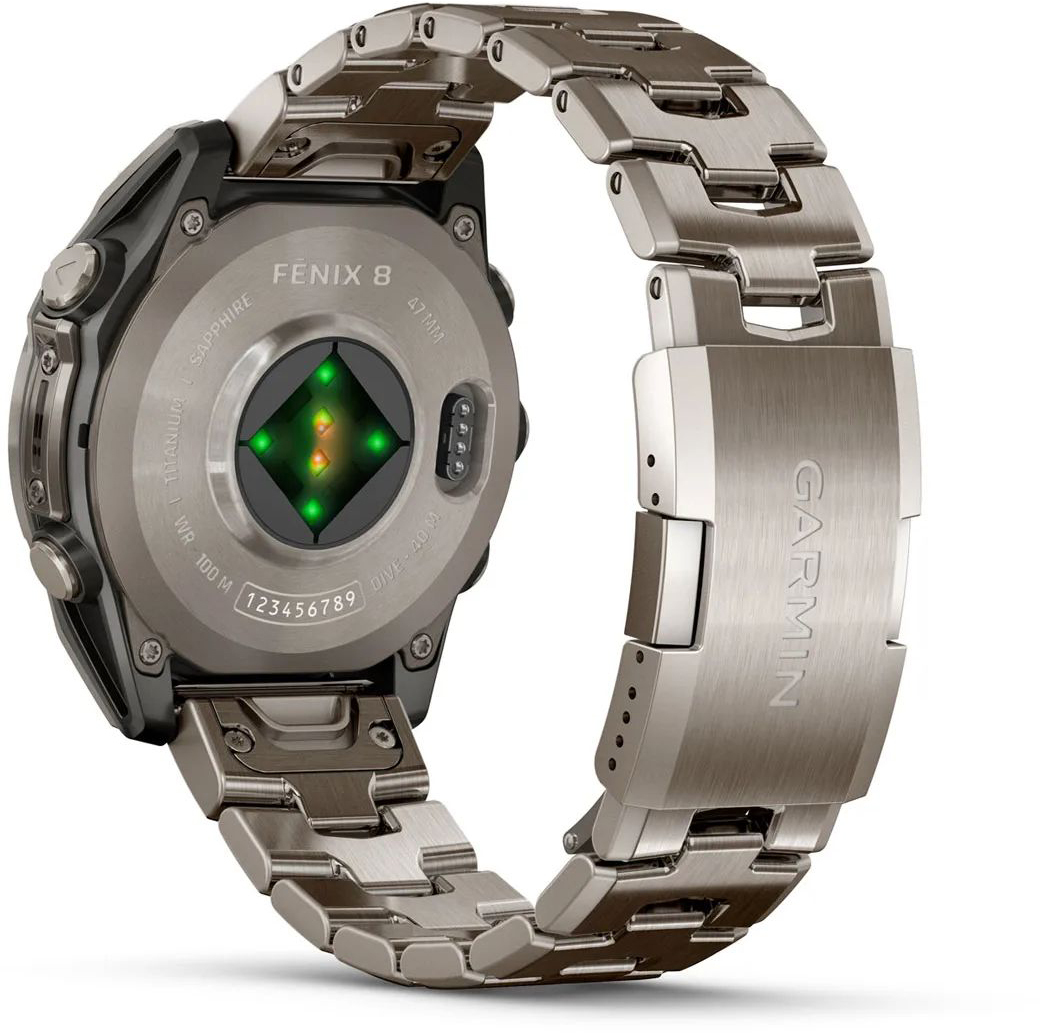 Смарт-часы Garmin Fenix 8 47mm AMOLED Ti/Bare/Graphite (010-02904-40) фото 