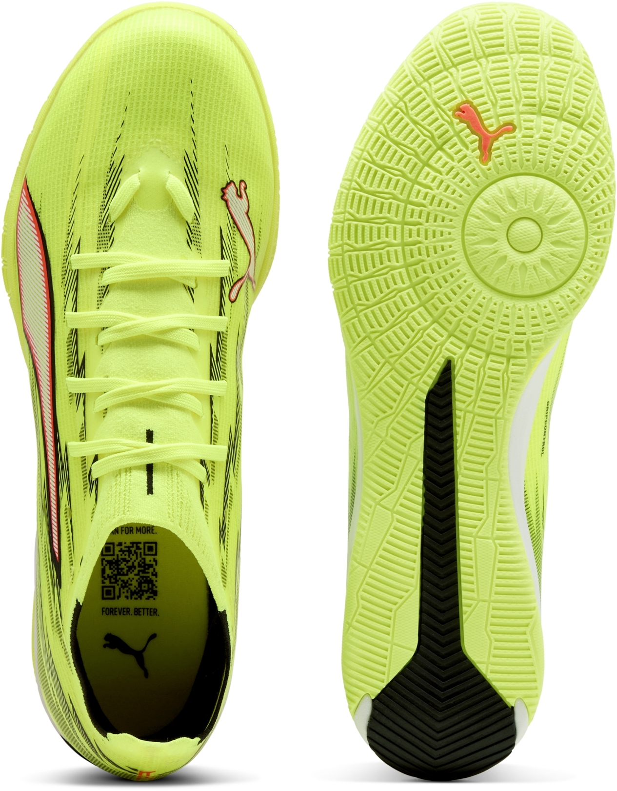 Футзалки PUMA Ultra 6 Match IT 109002-01 45 (10,5 UK) лаймовые фото 