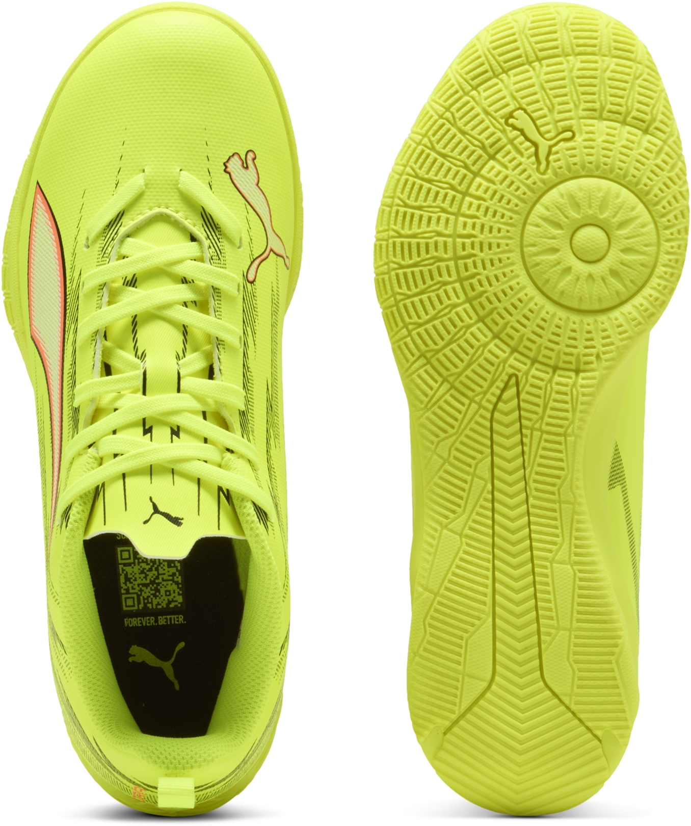 Футзалки PUMA Ultra 6 Play IT JR 109056-01 37 (4 UK) лаймовые фото 