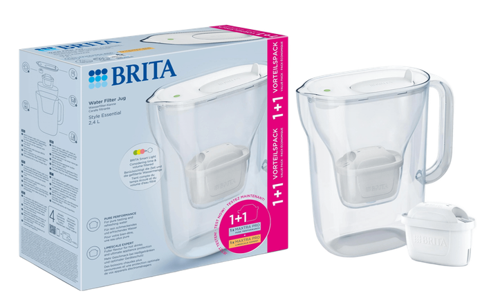 Фильтр-кувшин Brita Style Essential Mxpro 2.4л (1.4л очищенной воды) + 2 картриджа, белый (1057795) фото 13