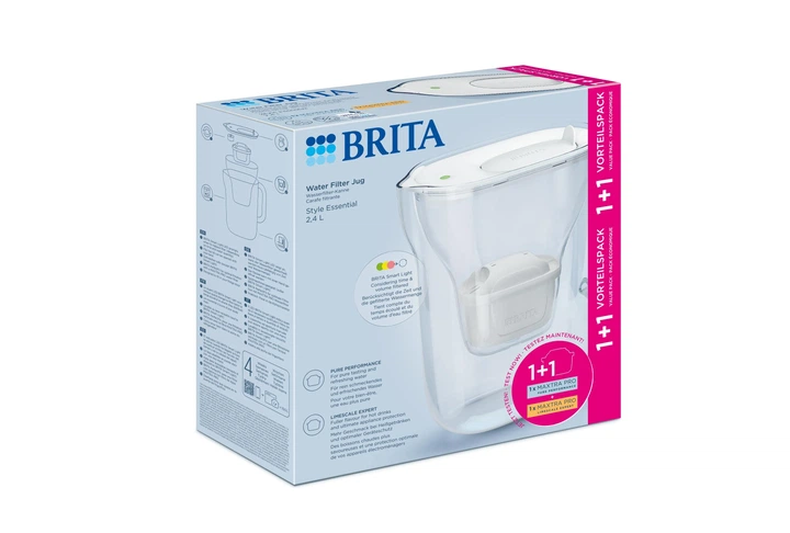 Фильтр-кувшин Brita Style Essential Mxpro 2.4л (1.4л очищенной воды) + 2 картриджа, белый (1057795) фото 14