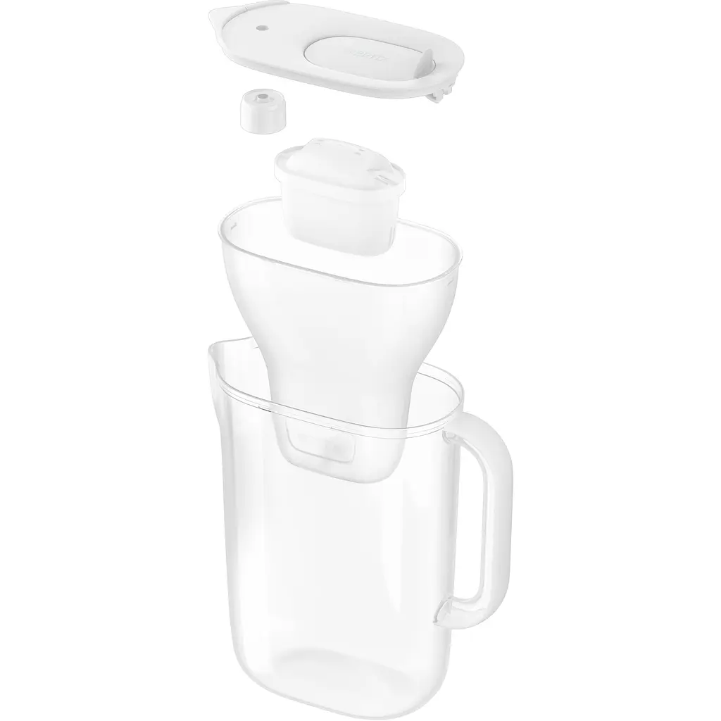 Фільтр-глечик Brita Style Essential Mxpro 2.4л (1.4л очищеної води) з картриджем, білий (1058040)фото3
