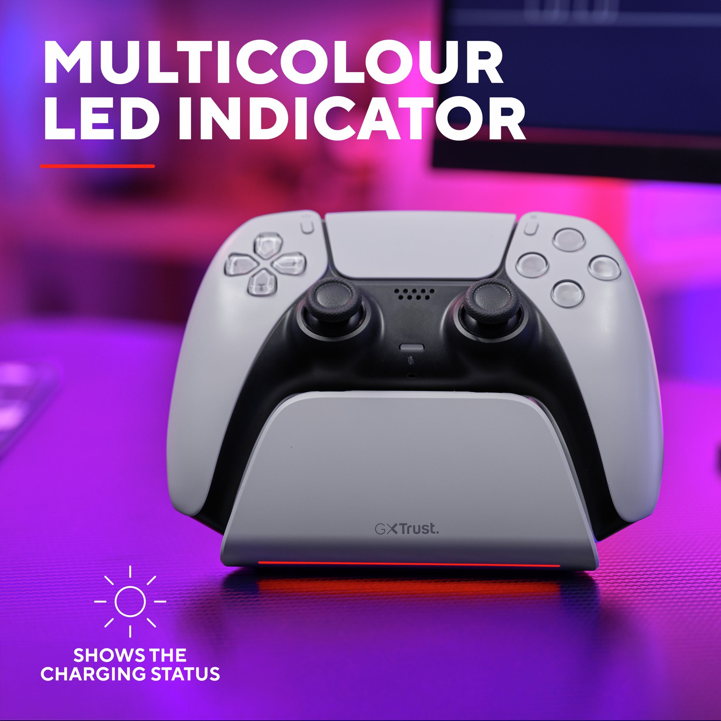 Зарядная станция Trust GXT 255W для PS5 White (25560_TRUST) фото 