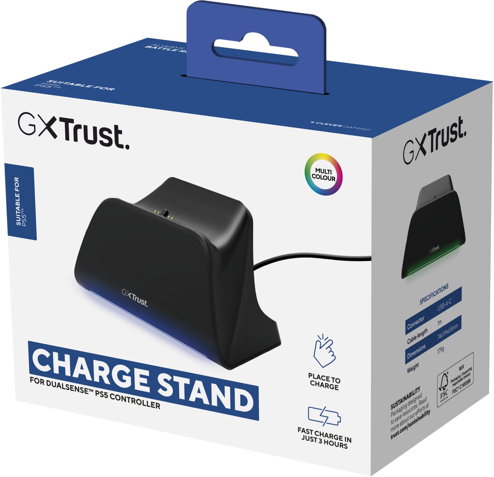 Зарядная станция Trust GXT 255 для PS5 Black (25552_TRUST) фото 