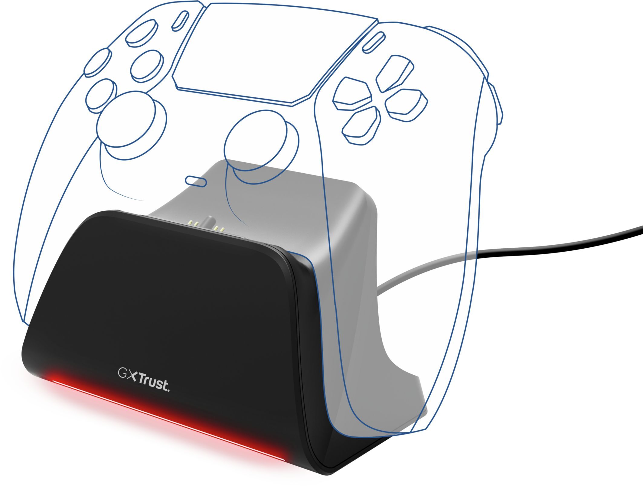 Зарядная станция Trust GXT 255 для PS5 Black (25552_TRUST) фото 