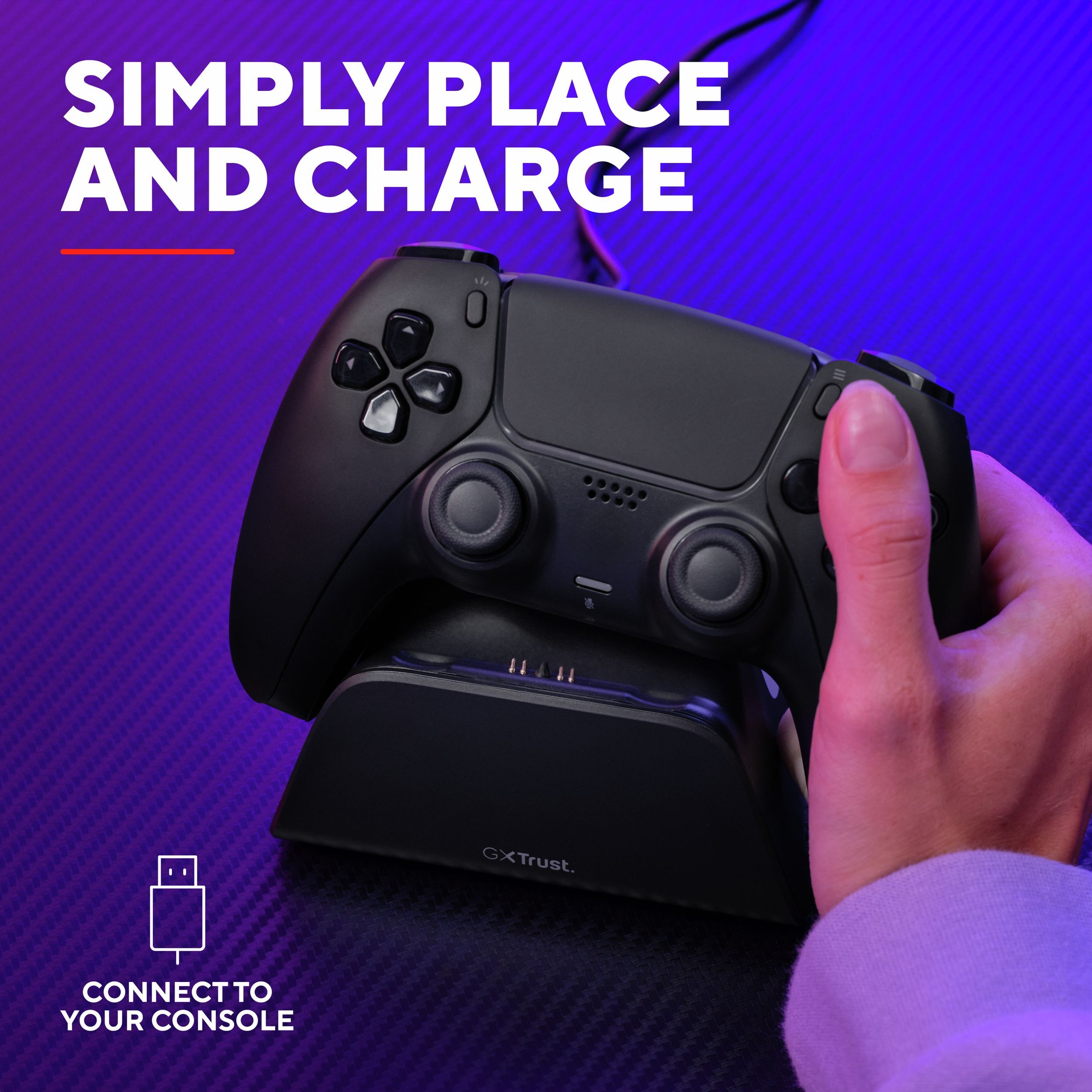 Зарядная станция Trust GXT 255 для PS5 Black (25552_TRUST) фото 
