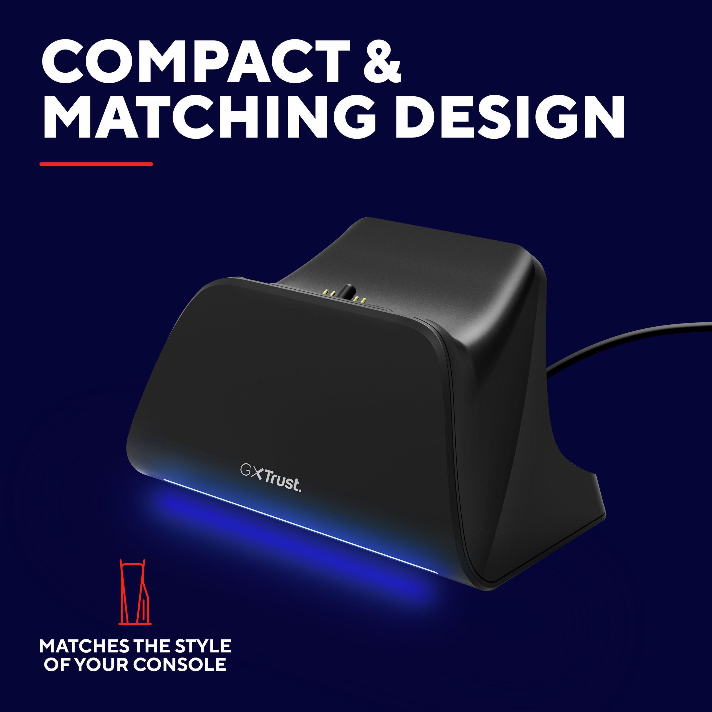 Зарядная станция Trust GXT 255 для PS5 Black (25552_TRUST) фото 