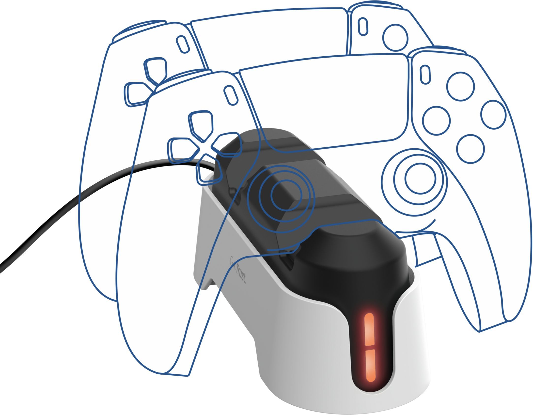 Зарядная станция Trust GXT 228 для PS5 White (25597_TRUST) фото 8