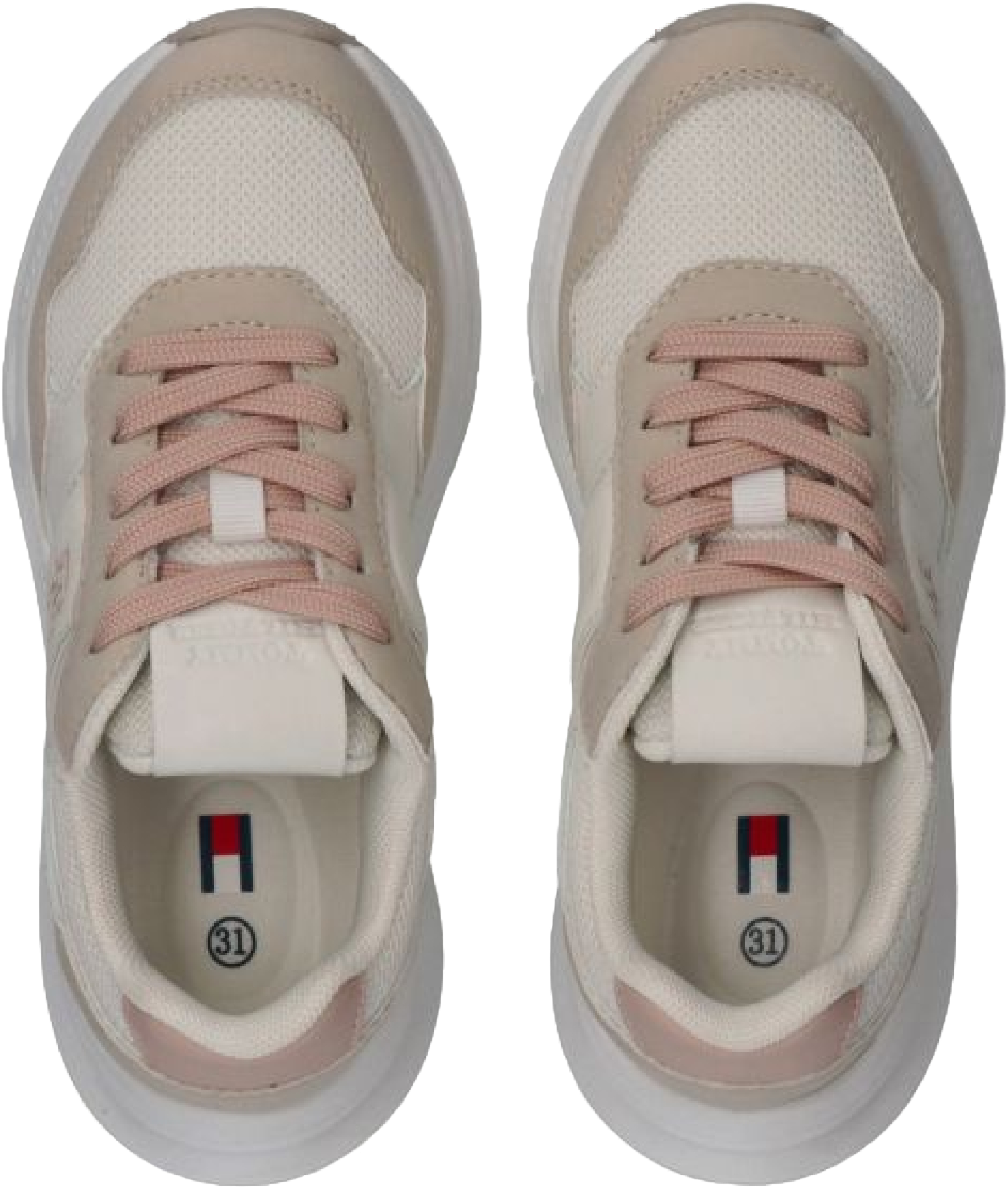 Кросівки жіночі Tommy Hilfiger Low Cut Lace-Up Sneaker T3A9-34268-1748A708 36 бежевіфото