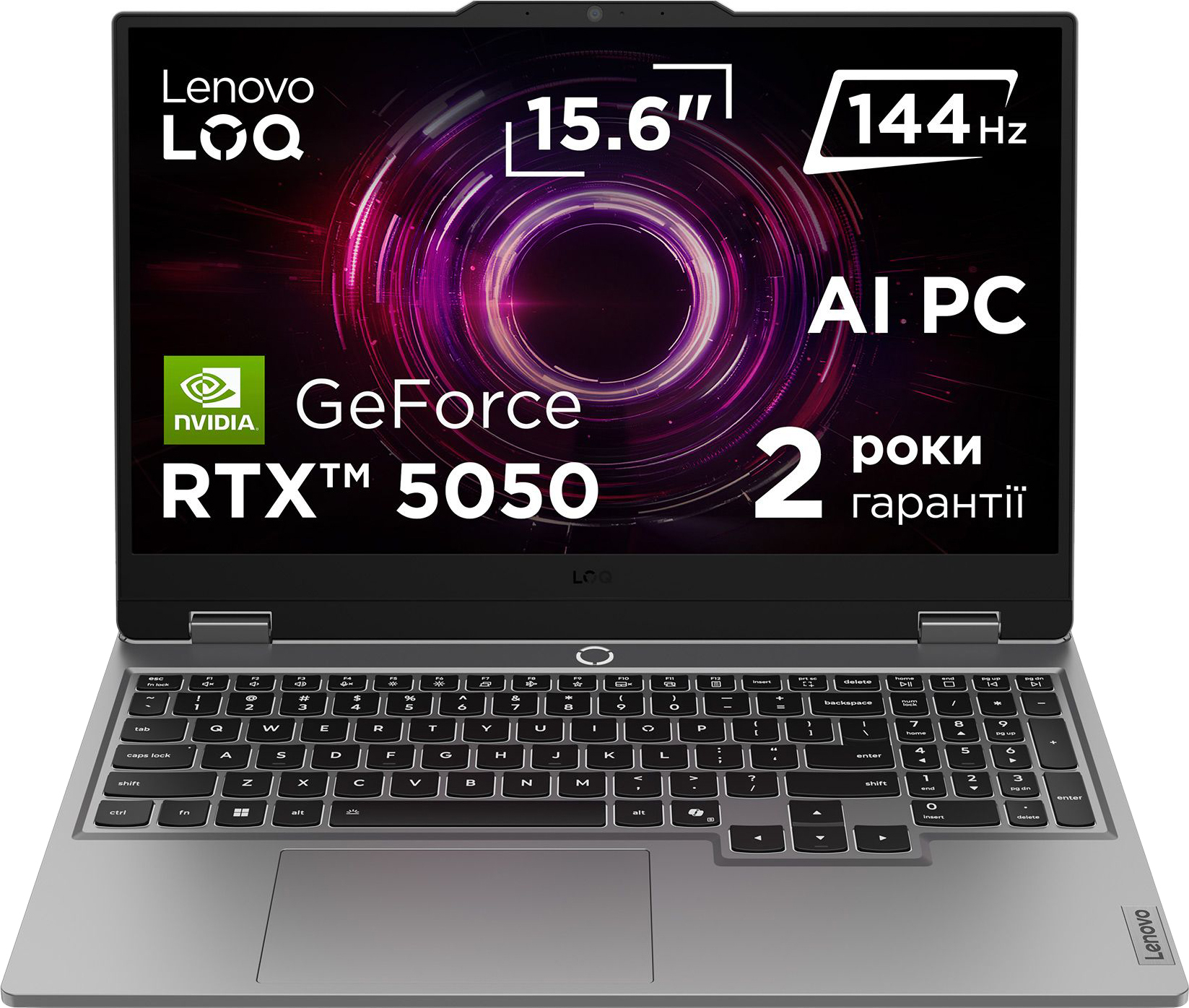 Ноутбук LENOVO LOQ 15AHP10 Luna Grey (83JG00CYRA)фото