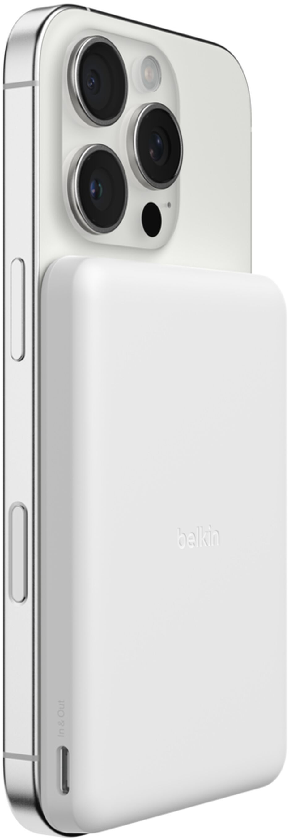 Портативний аккумулятор Power Bank Belkin 5000мАч Slim Magnetic Wireless белый (BPD010HQWH) фото 