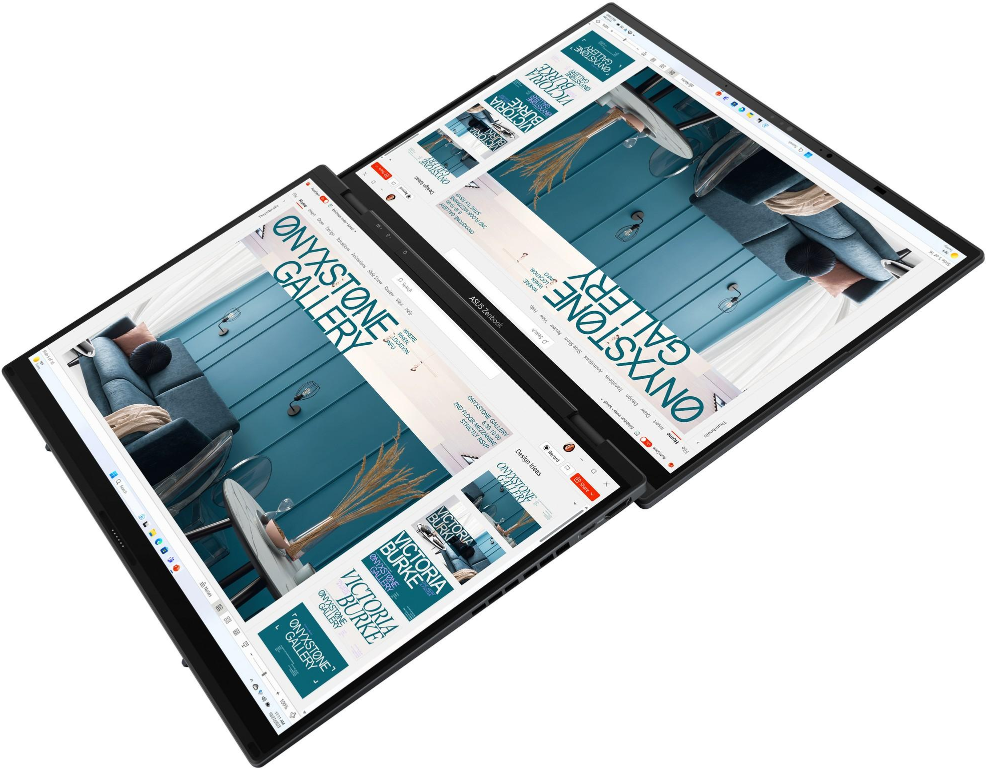 Ноутбук ASUS Zenbook DUO (2024) UX8406UX8406CA-QL047X Inkwell Gray (90NB14X1-M001P0)фото