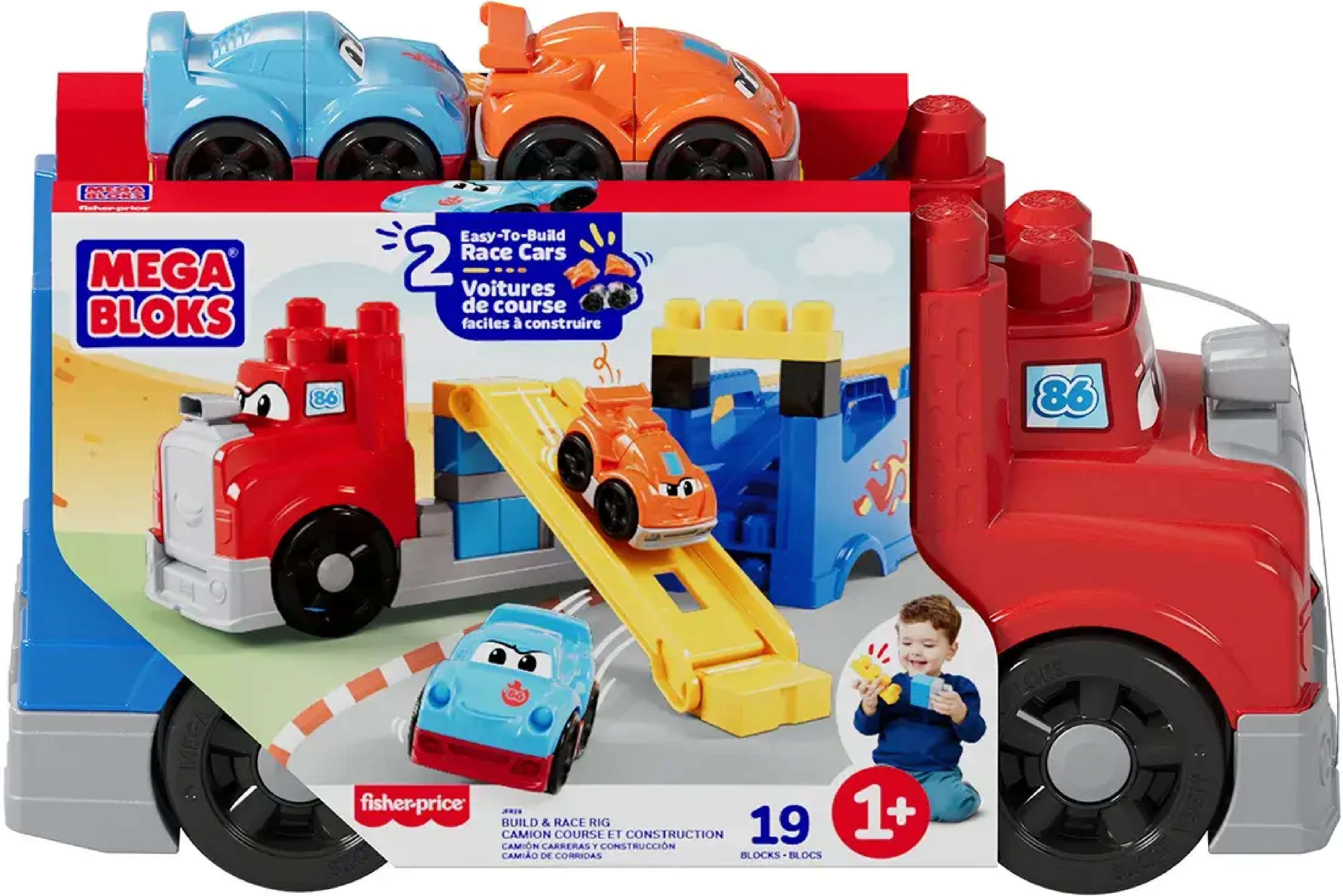 Конструктор Автовоз с машинками Mega Bloks (JFR29) фото7