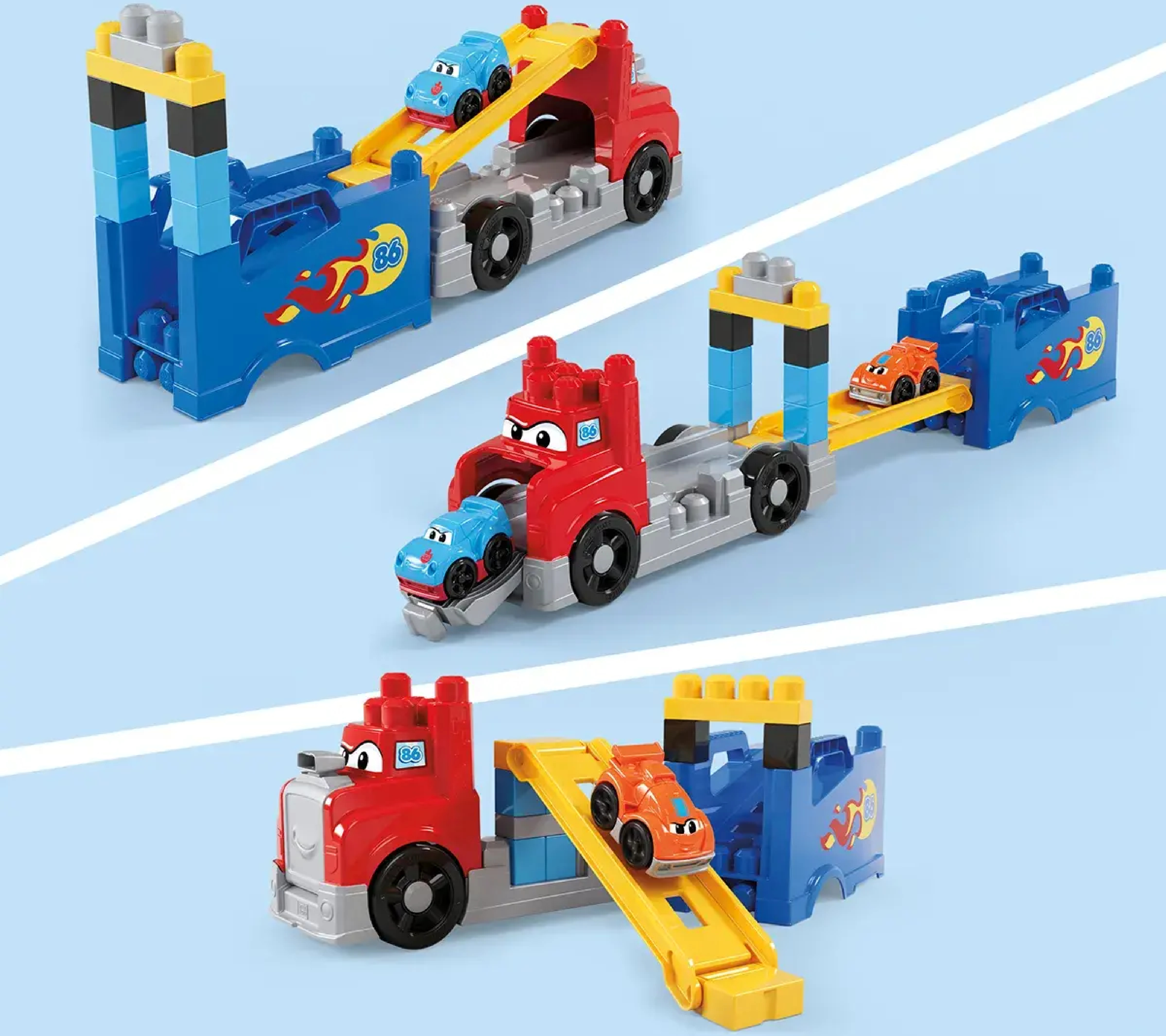 Конструктор Автовоз с машинками Mega Bloks (JFR29) фото5