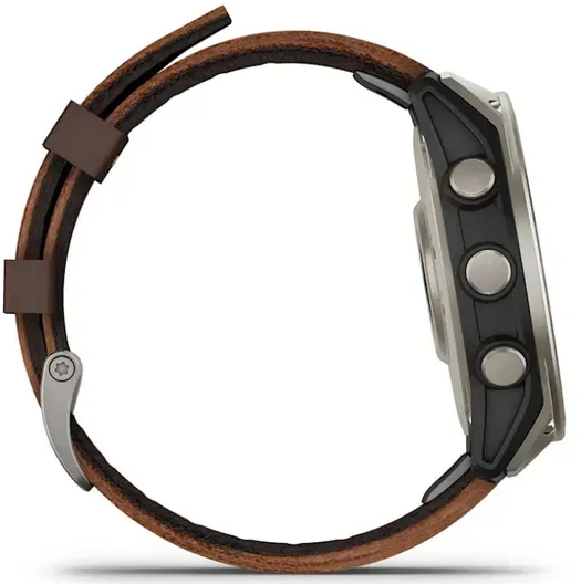 Смарт-часы Garmin D2 Mach 2 47mm Saph Bare Ti/Blk w/LthrBd (010-02904-31) фото 