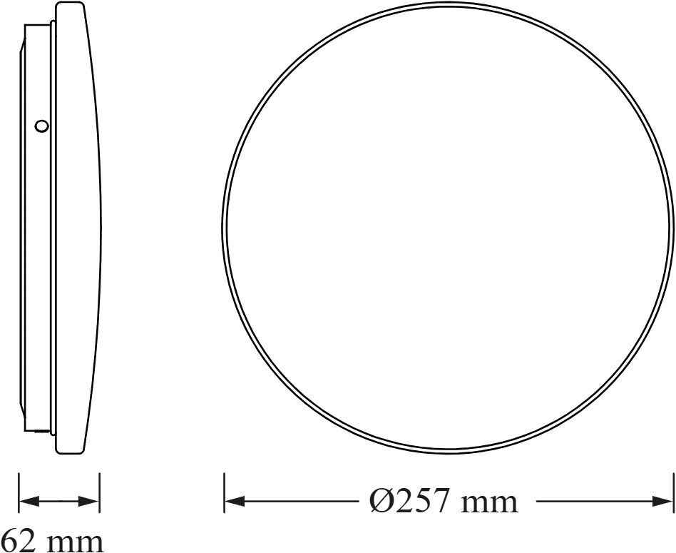 Світильник накладний Osram Ceiling Round 12 Вт, 4000 К, 1320 Лм (4099854647154)фото
