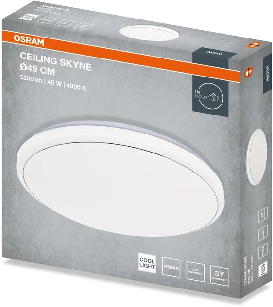 Светильник Osram Ceiling Skyne 48 см, круглый, 48 Вт, 4000 К (4099854664717) фото 
