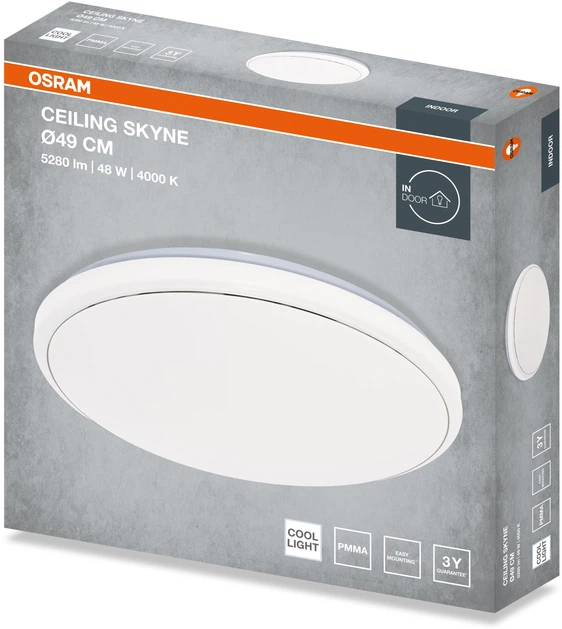 Светильник Osram Ceiling Skyne 48 см, круглый, 48 Вт, 4000 К (4099854664717) фото3