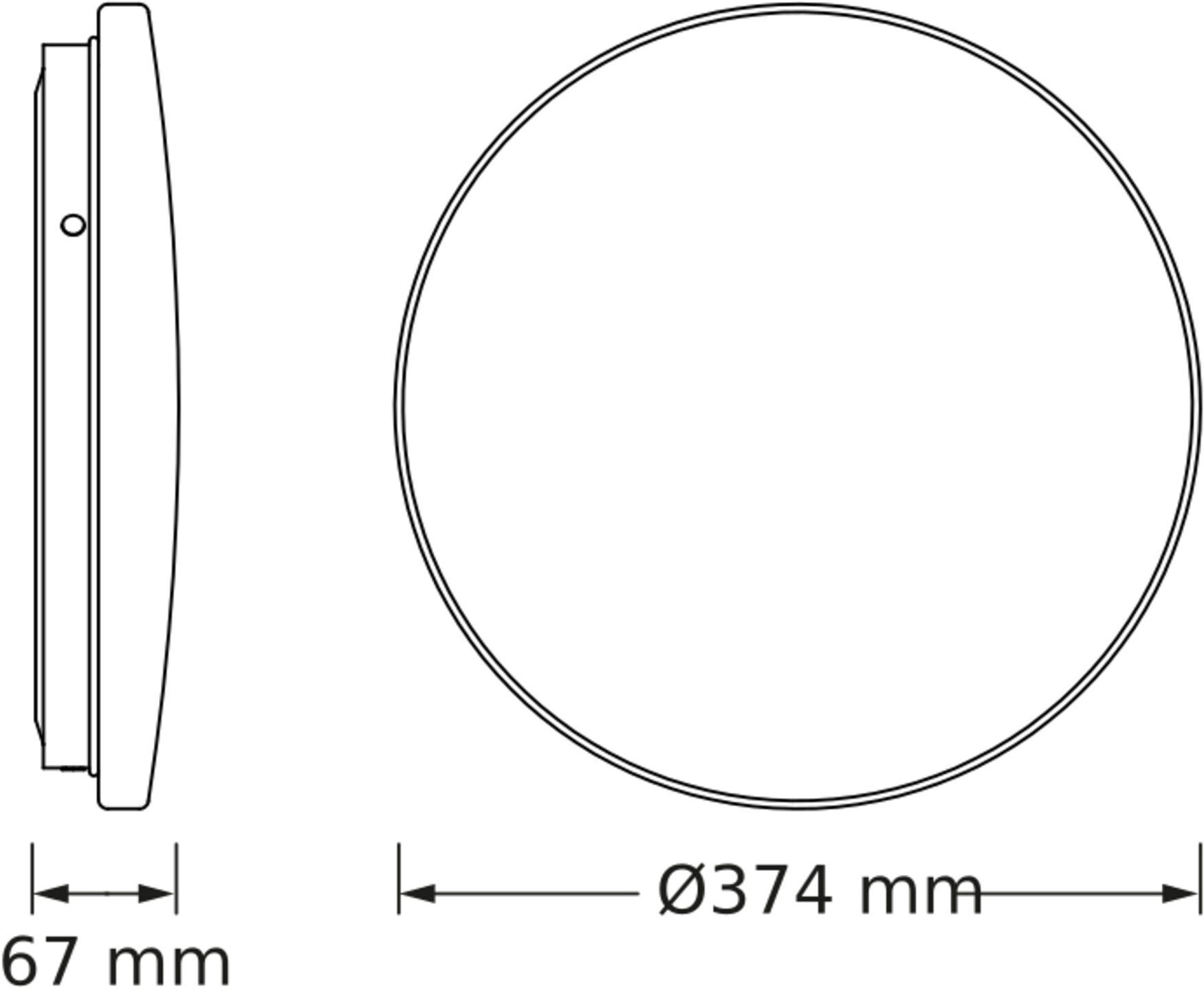 Светильник накладной Osram Ceiling Round 24 Вт, 6500 К, 2640 Лм (4099854647765) фото 