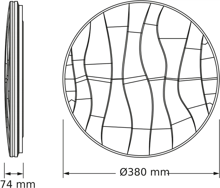 Светильник Osram Ceiling Pavo, круглый, 38 см, 24 Вт, 4000 К (4099854663765) фото 2