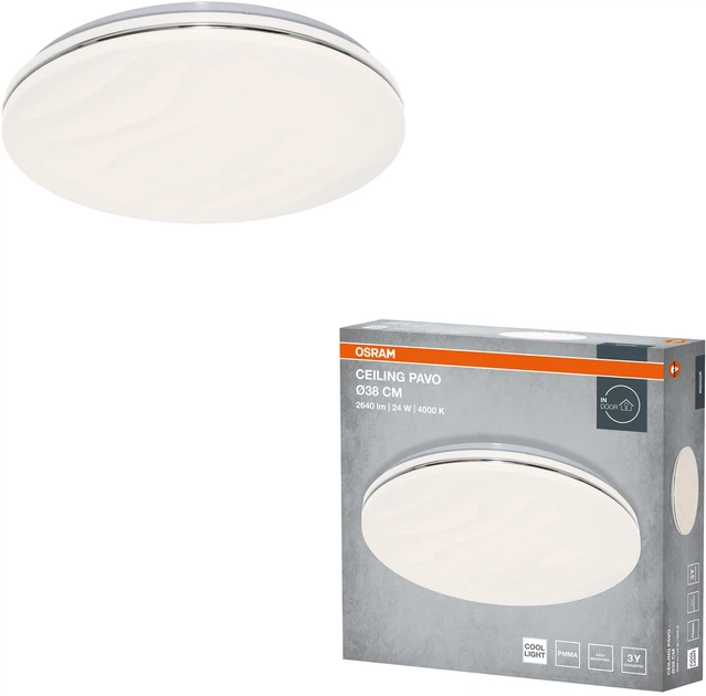 Светильник Osram Ceiling Pavo, круглый, 38 см, 24 Вт, 4000 К (4099854663765) фото 3
