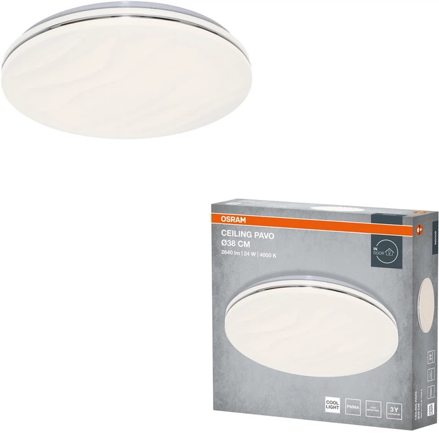 Світильник Osram Ceiling Pavo, круглий, 38 см, 24 Вт, 4000 К (4099854663765) фото