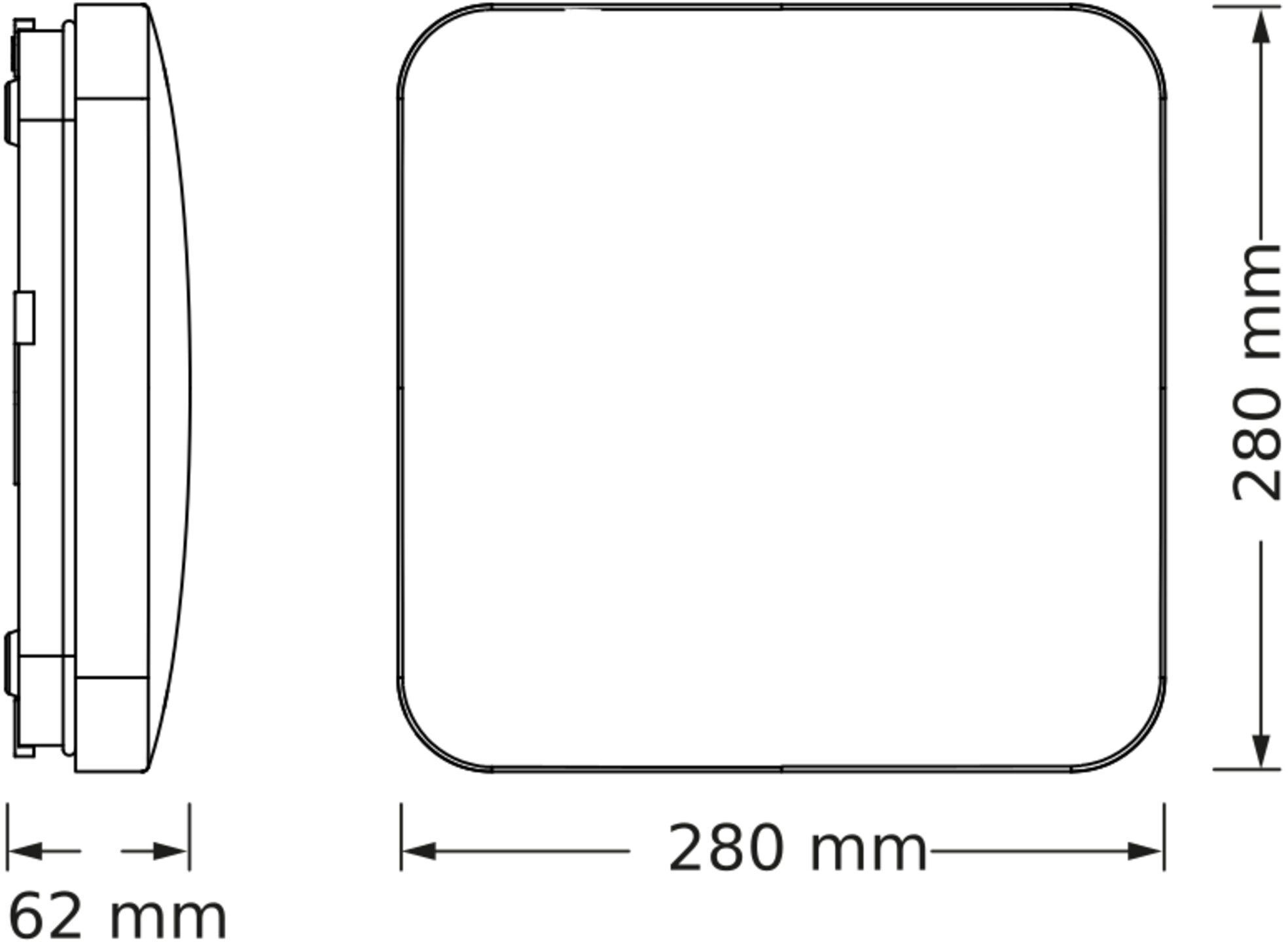 Светильник накладной Osram Ceiling Square 18 Вт, 4000 К, 1980 Лм (4099854648502) фото 