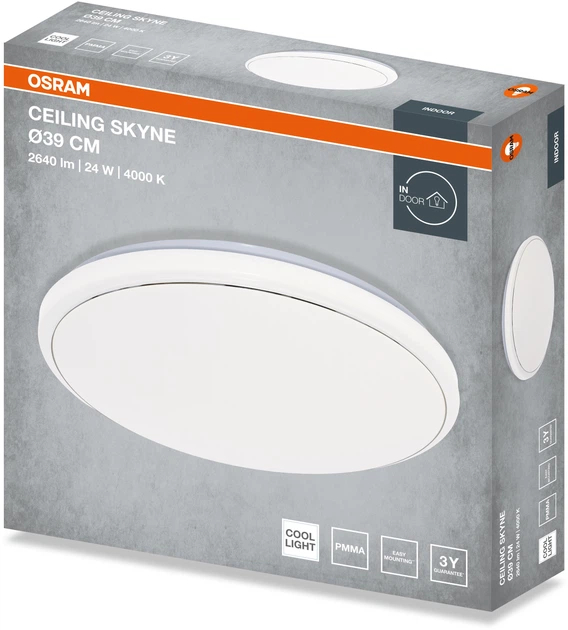 Светильник Osram Ceiling Skyne 38 см, круглый, 24 Вт, 4000 К (4099854664229) фото3