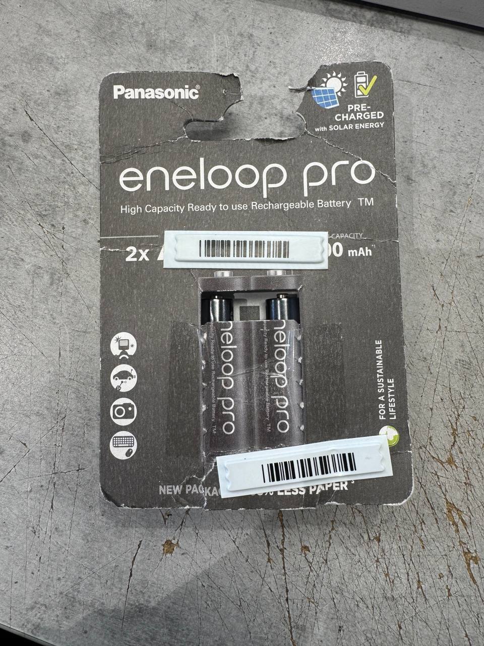 Аккумулятор Panasonic Eneloop NI-MH Pro AAA 930 мАч, 2 шт. (BK-4HCDE/2CP) фото 2