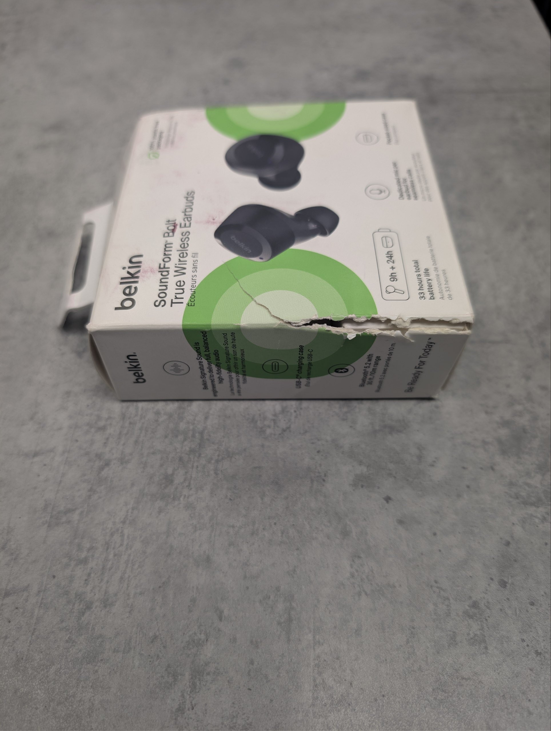 Наушники Belkin Soundform Bolt True Wireless Black (AUC009BTBLK) фото 2