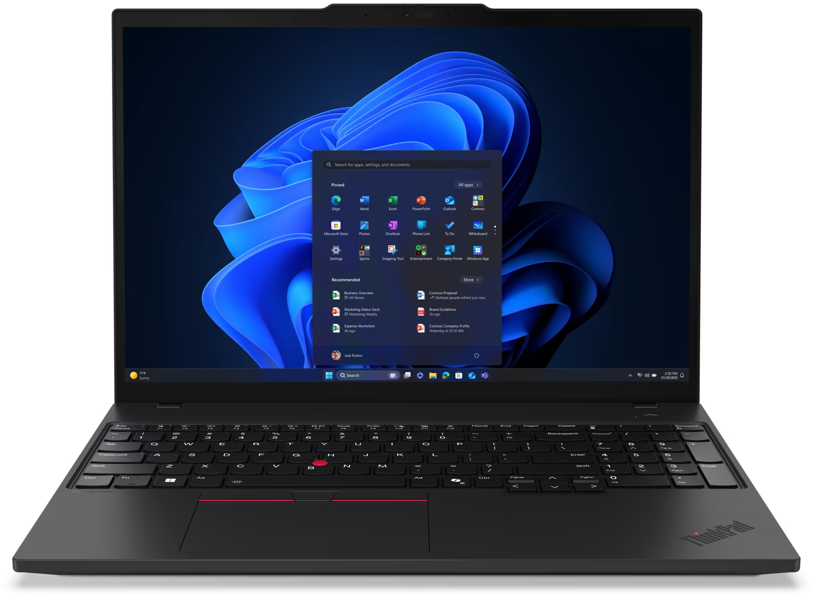Ноутбук LENOVO ThinkPad T16 Gen 4 Black (21QE003SRA) фото 2