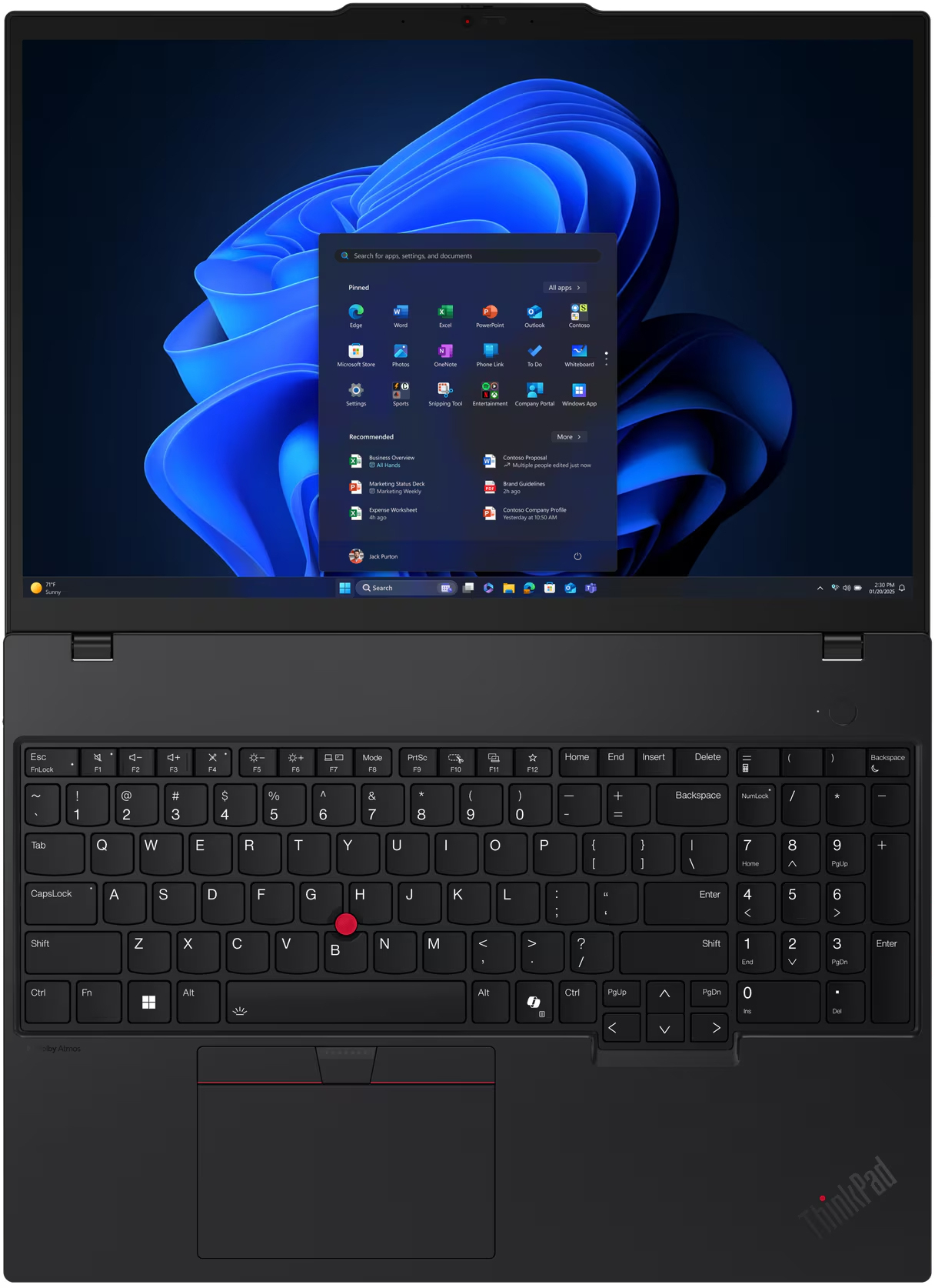 Ноутбук LENOVO ThinkPad T16 Gen 4 Black (21QE003SRA) фото 11