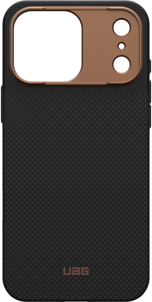 Чехол UAG для iPhone 17 Pro Max, Fibr Armr Magsafe, Kevlar Graphite/Bronze (114554113985) фото 