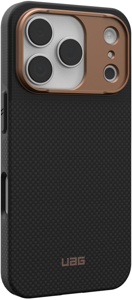 Чохол UAG для iPhone 17 Pro, Fibr Armr Magsafe, Kevlar Graphite/Bronze (114555113985)фото