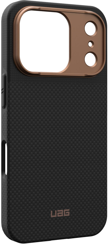 Чохол UAG для iPhone 17 Pro, Fibr Armr Magsafe, Kevlar Graphite/Bronze (114555113985)фото