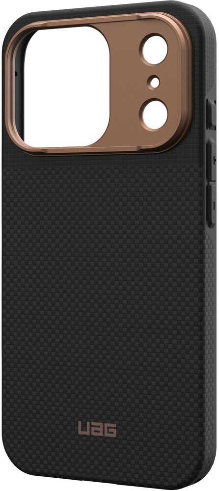 Чохол UAG для iPhone 17 Pro, Fibr Armr Magsafe, Kevlar Graphite/Bronze (114555113985)фото
